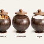 Coconut Shell Container with Lid