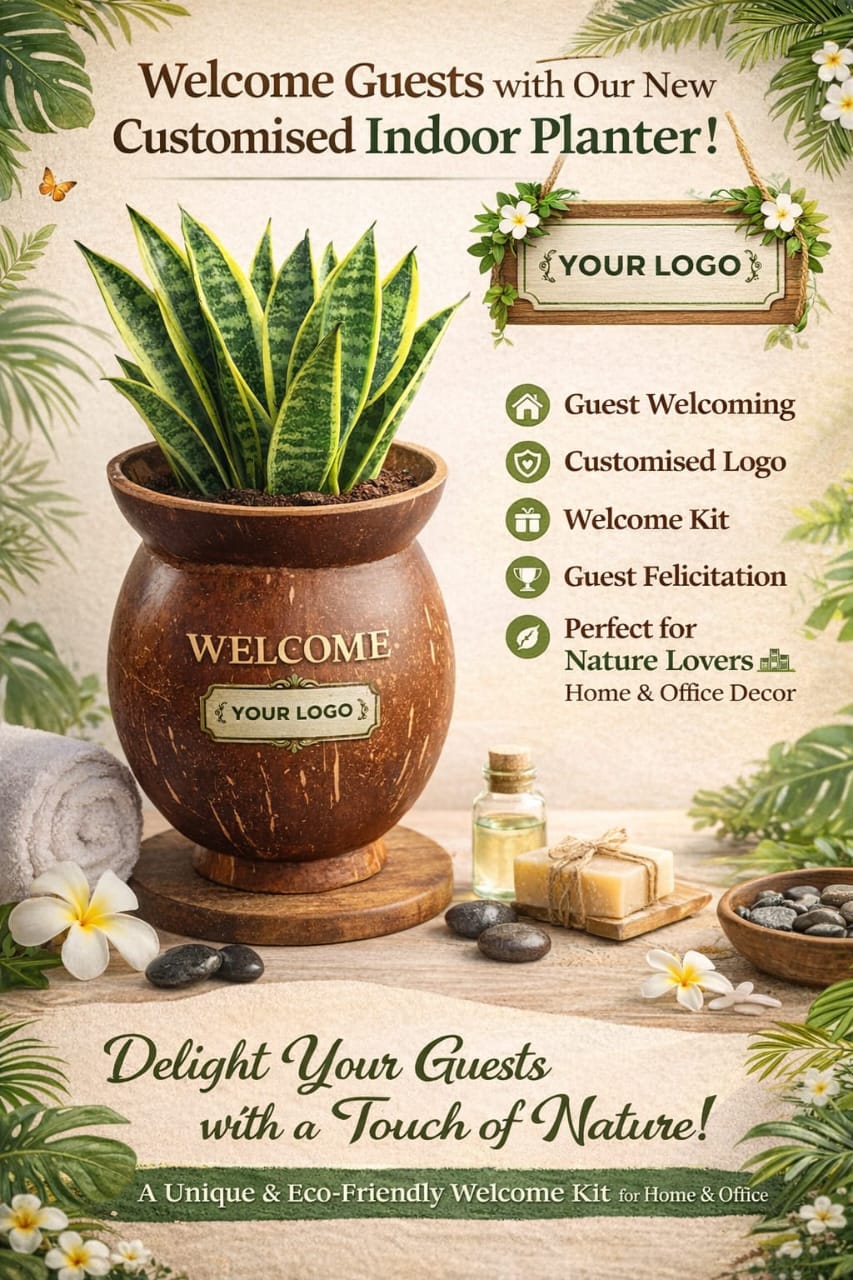 Coconut Shell Indoor Planter