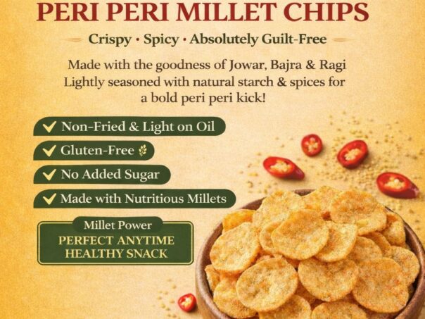 Perri Perri Millet Oil free chips 125gm