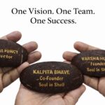Coconut Shell Corporate Badge with Magnet Support