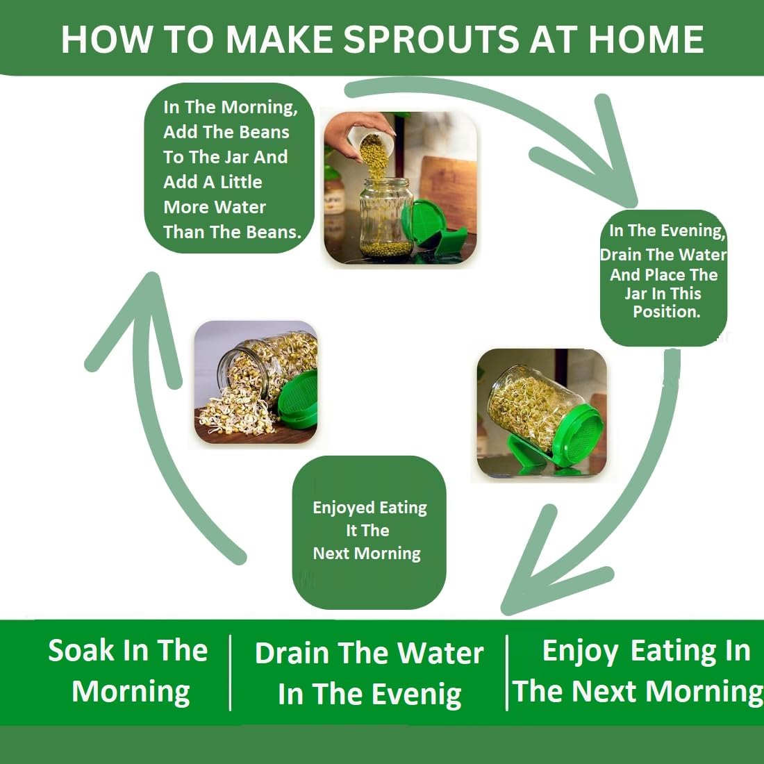 Sprouts and Microgreens Jar