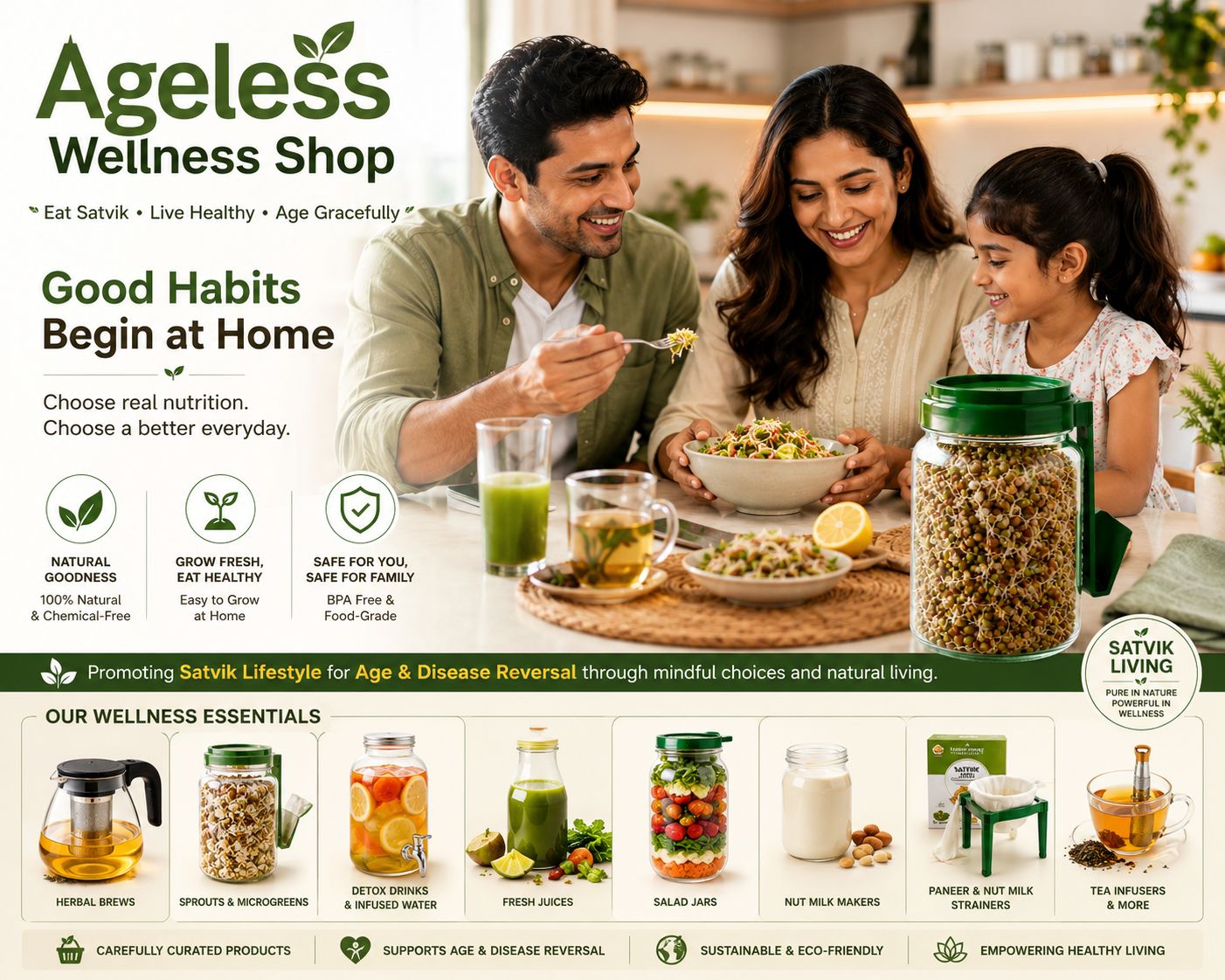 Sprouts and Microgreens Jar