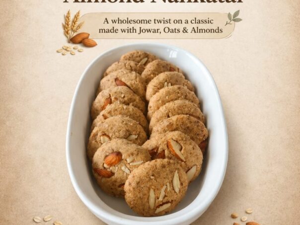 Jawar oats Almond Nankatai 180 gm