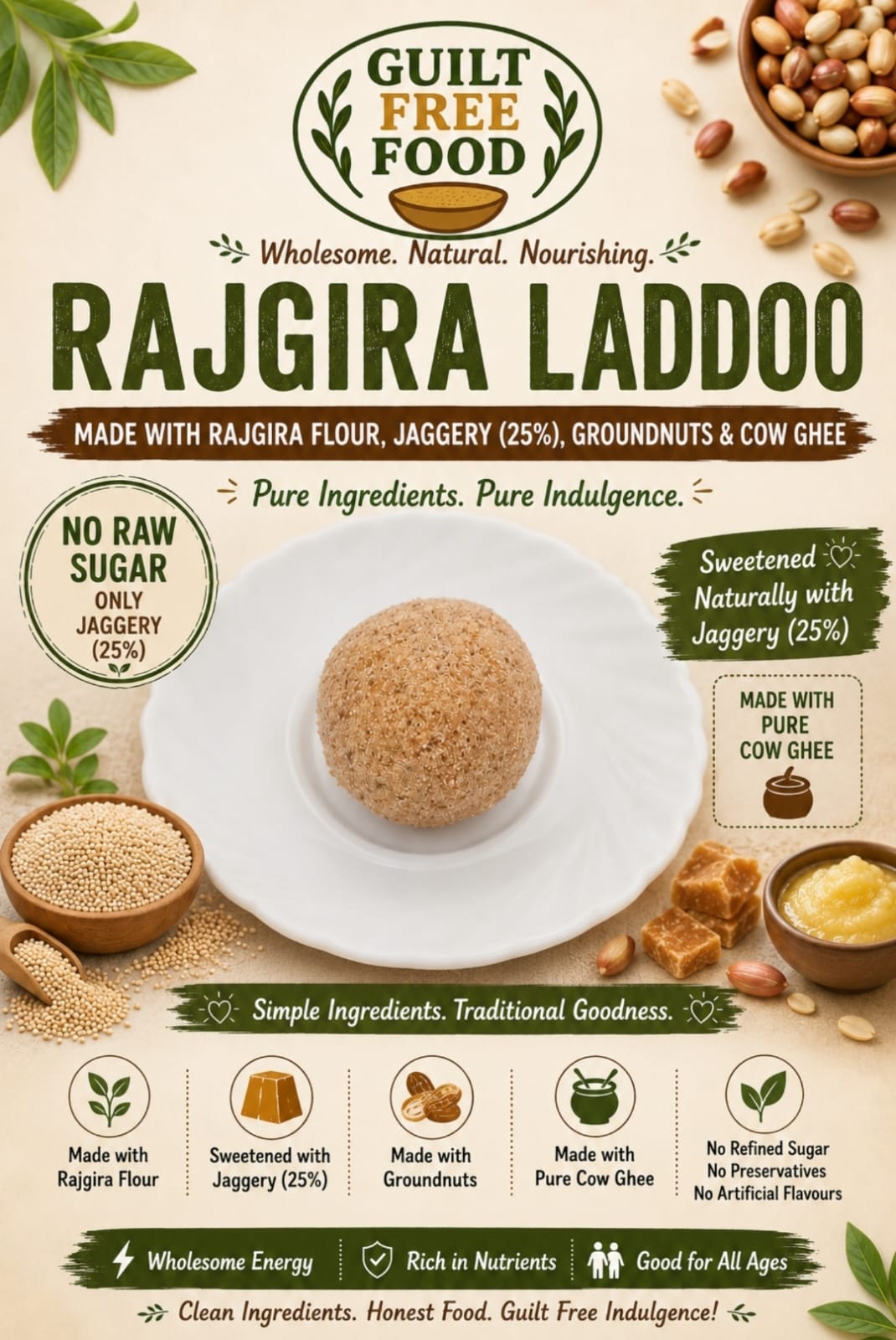 Sugar Free Rajgira Ladoo 180gm