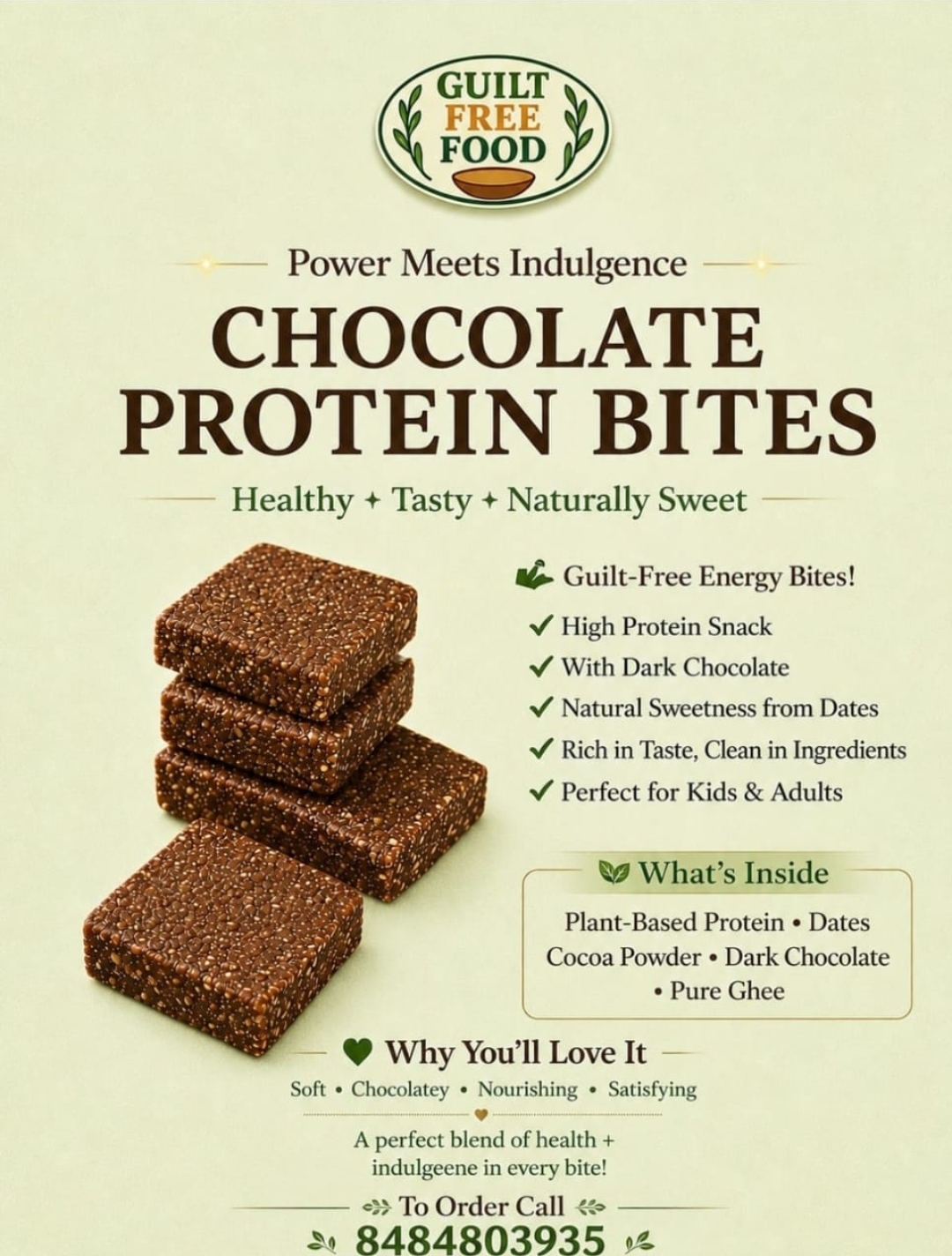 Chocolate Protein Bites 180gm