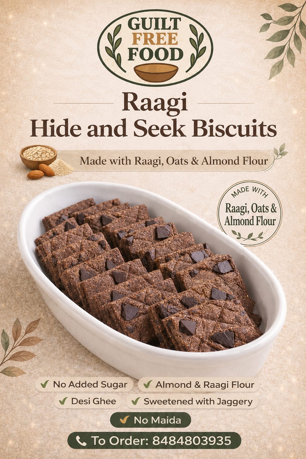 Ragi Hide and Seek Biscuits 180gm