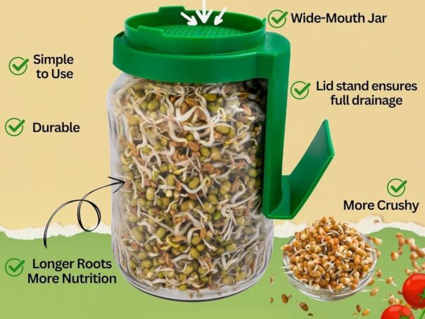 Sprouts and Microgreens Jar