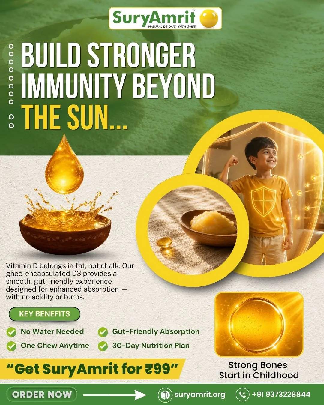 VIT D chewable Cow Ghee Base
